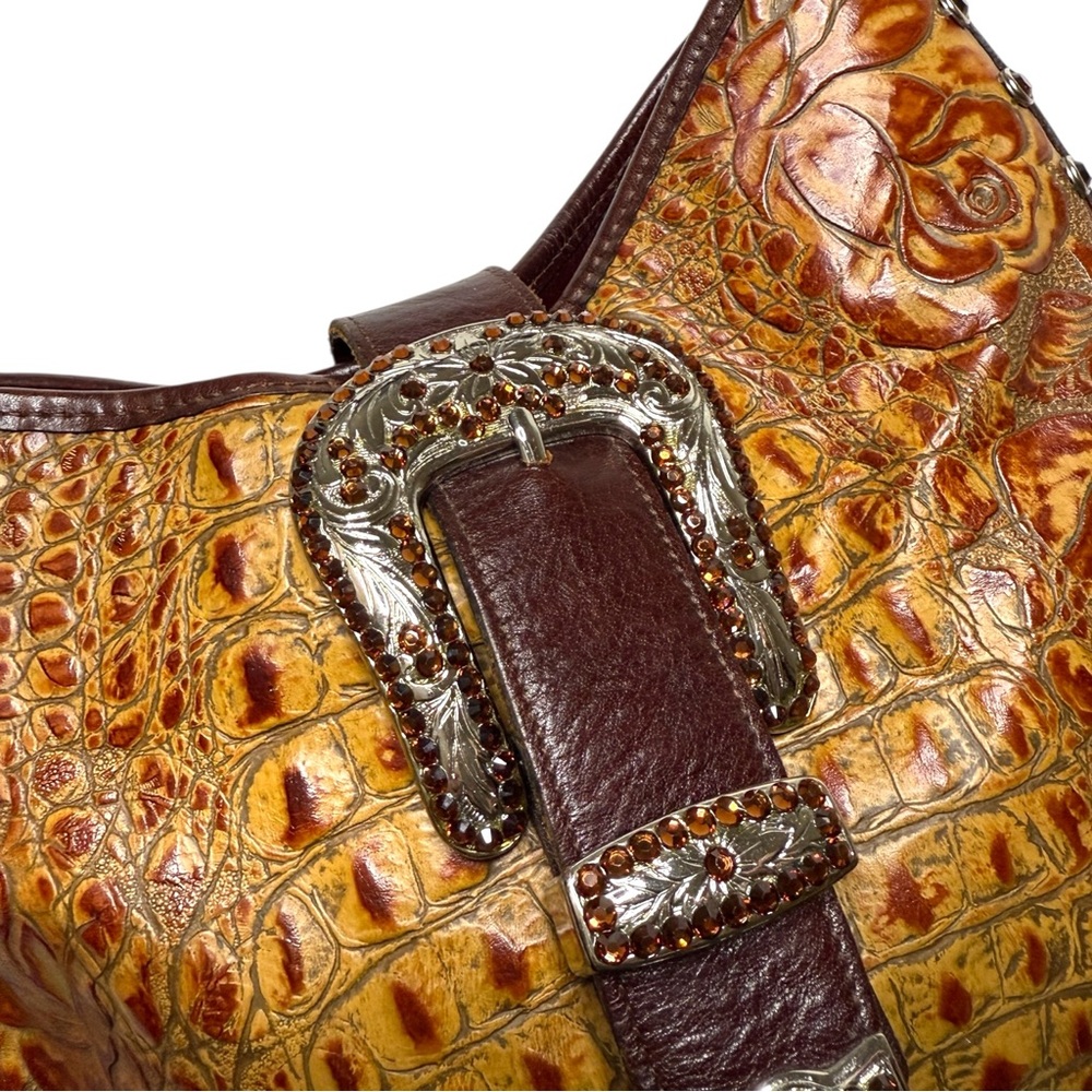 Raviani Large Big Buckle Simon Buck Shoulder Bag - Picture 3 of 9